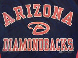 Arizona Diamondbacks MLB Baseball Black Red Stitches Short Sleeve Shirt Size M