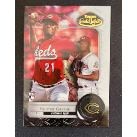 2022 Topps Gold Label - Class 3 - Hunter Greene RC - Reds - 34