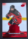 2022 Upper Deck Team Canada Juniors Pride of the Program Red Lukas Dragicevic 83