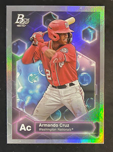 2022 Bowman Platinum Baseball - Precious Elements - Armando Cruz - Nationals - PE-24