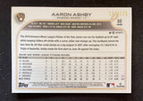 2022 Topps Chrome Baseball Aqua Raywave #/199 Aaron Ashby RC Brewers 80