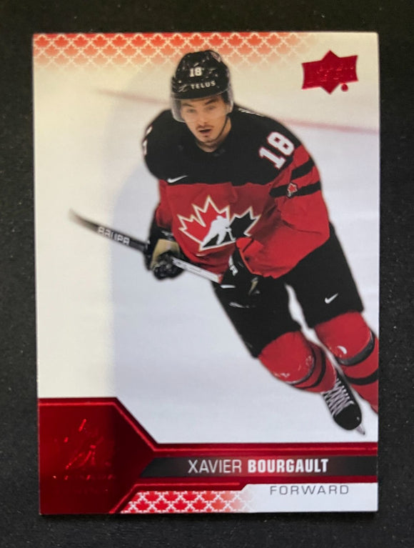 2022 Upper Deck Team Canada Juniors - Red - Xavier Bourgault - 3