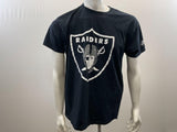 Las Vegas Raiders NFL Men's T Shirt Size XL Black Cotton Crew Neck Football Tee