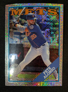 2023 Topps Series 1 Silver Pack Mojo Refractor Pete Alonso Mets T88C-17