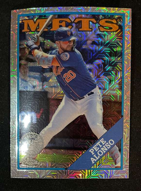 2023 Topps Series 1 Silver Pack Mojo Refractor Pete Alonso Mets T88C-17