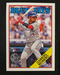 2023 Topps Series 1 1988 35th Anniversary  Gabriel Moreno RC Blue Jays T88-14