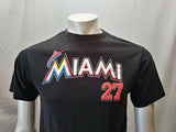 Miami Marlins MLB Giancarlo Stanton Boys Black S/S Graphic T Shirt Size XL