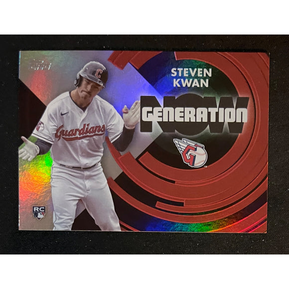 2022 Topps Update Baseball Generation Now Steven Kwan RC Guardians - GN-68