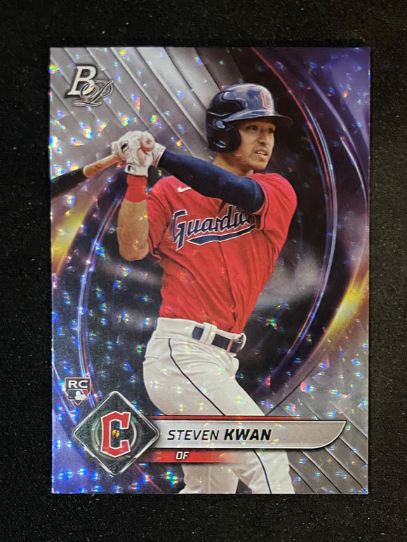 2022 Bowman Platinum Baseball  Ice Foil - Steven Kwan RC - Guardians - 66