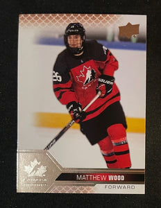 2022 Upper Deck Team Canada Juniors - Rose Gold  - Matthew Wood - 30