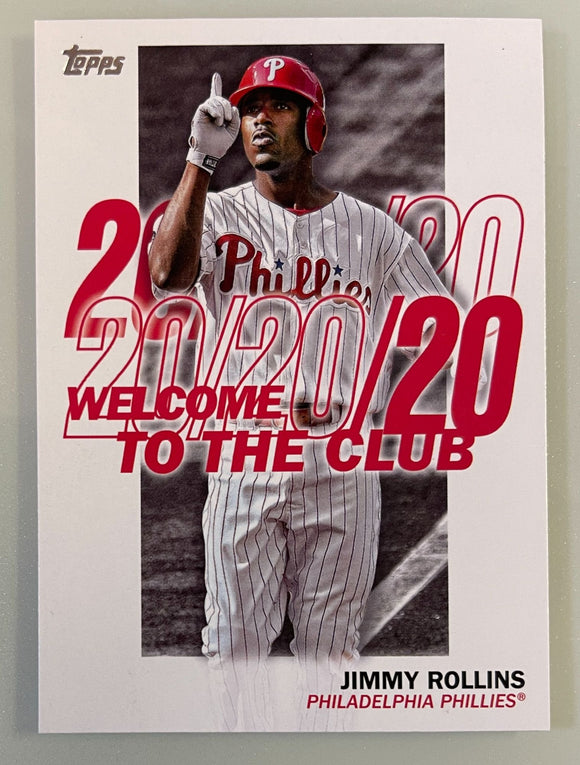 2023 Topps Series 1 Welcome to the Club 20/20/20 Jimmy Rollins Phillies WC-3