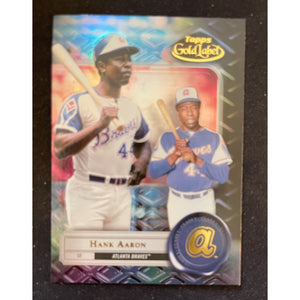 2022 Topps Gold Label - Black - Class 1 - Hank Aaron - Braves - 69