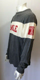 Temple University Crew Neck Sweater Men's Size Medium Spell Out Gray Cotton Knit Pullover