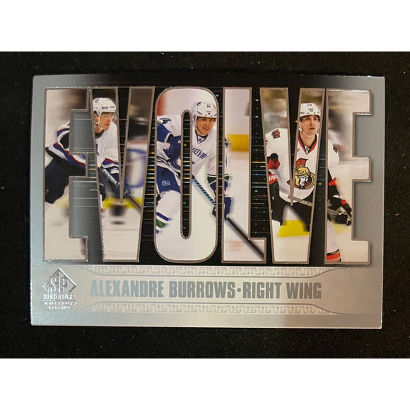 2020-21 SP Authentic Legends Evolve Alexandre Burrows Canucks E-34