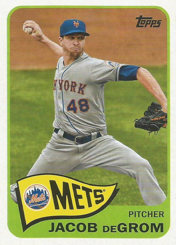 2021 Topps Series 2 1965 Redux - Jacob DeGrom - Mets - T65-32