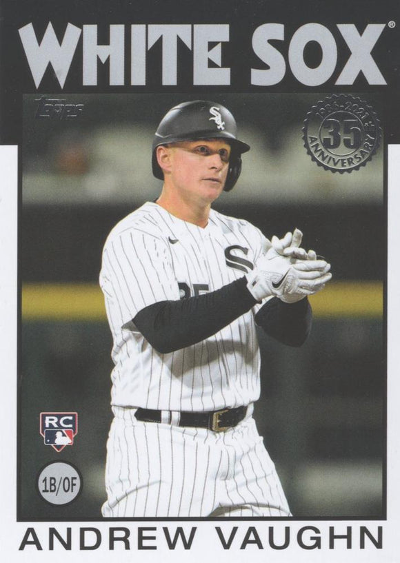 2021 Topps Update 1986 35th Anniversary - Andrew Vaughn RC- White Sox - 86B-7