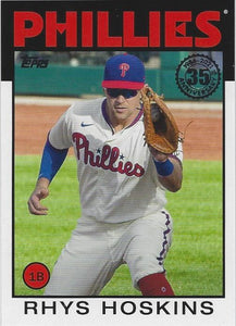 2021 Topps Update 1986 35th Anniversary - Rhys Hoskins - Phillies - 86B-13