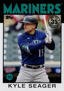 2021 Topps Update 1986 35th Anniversary - Kyle Seager - Mariners - 86B-25