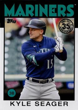 2021 Topps Update 1986 35th Anniversary - Kyle Seager - Mariners - 86B-25