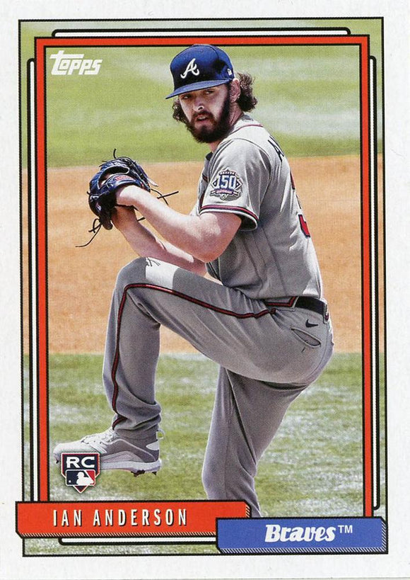 Topps Update 1992 Redux - Ian Anderson RC - Braves - T92-7