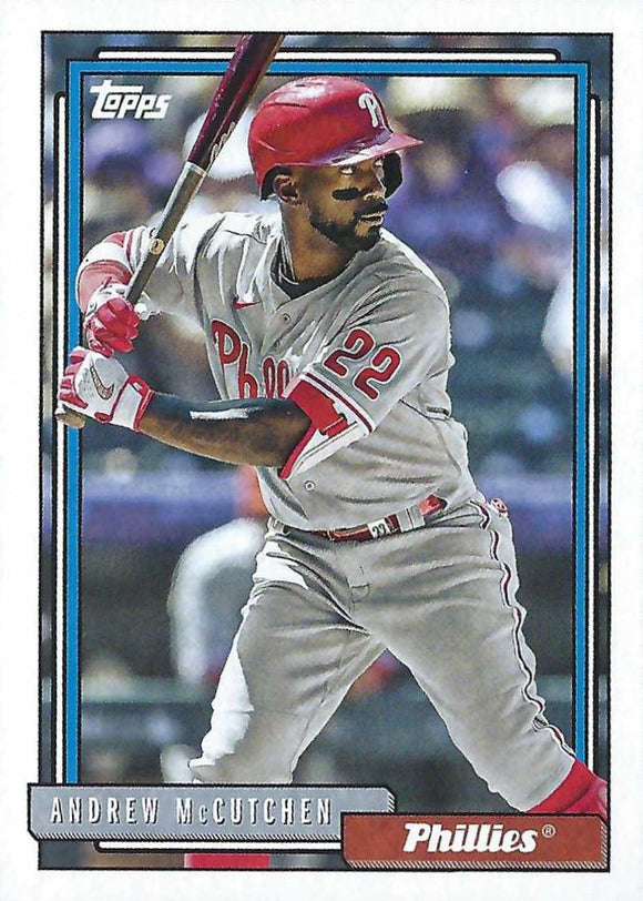 2021 Topps Update 1992 Redux - Andrew McCutchen - Phillies- T92-37