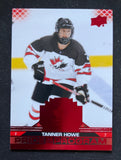 2022 Upper Deck Team Canada Juniors Pride of the Program Red Tanner Howe 84