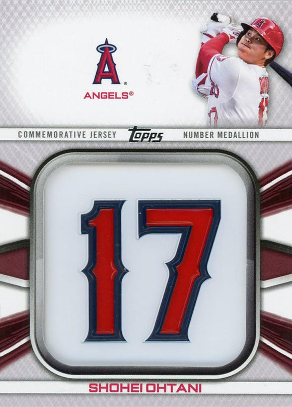 2022 Topps Series 1 - Manufactured Relics - Player Jersey Number - Shohei Ohtani - Angels - JNM-SO