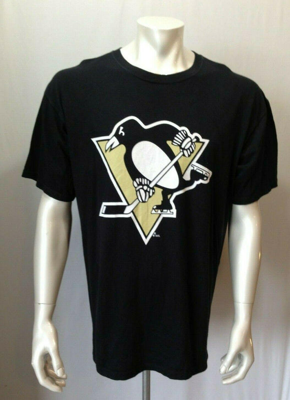 Pittsburgh Penguins Mens XL Black Cotton Pro Edge Sidney Crosby #87 T Shirt