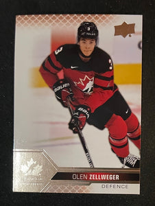 2022 Upper Deck Team Canada Juniors - Rose Gold  - Olen Zellweger - 6