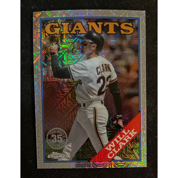 2023 Topps Baseball Silver Pack Mojo Refractor Will Clark Giants T88C-35