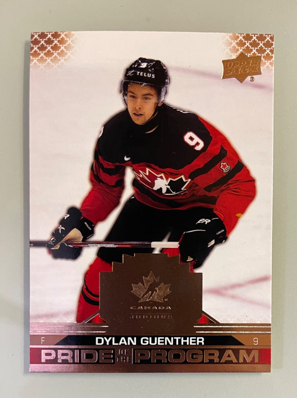 2022 Upper Deck Canada Juniors Pride of the Program Rose Gold Dylan Guenther 79