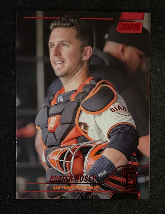 2022 Topps Stadium Club Baseball - Red Foil - Buster Posey - Giants - 68