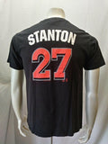 Miami Marlins MLB Giancarlo Stanton Boys Black S/S Graphic T Shirt Size XL