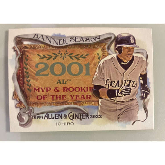 2022 Allen & Ginter Banner Season 2001 Ichiro Mariners BS-18