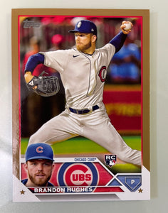 2023 Topps Series 1 Gold #/2023 Brandon Hughes RC Cubs 97