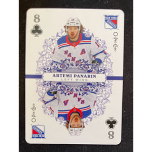 2022-23 O-Pee-Chee Hockey - Playing Card 8 of Clubs Artemi Panarin Rangers