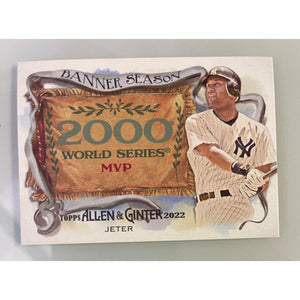 2022 Allen & Ginter Banner Season 2000 Derek Jeter Yankees BS-37