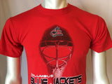 Columbus Blue Jackets NHL Hockey Men's Crew Neck Graphic Red T-Shirt Size Small