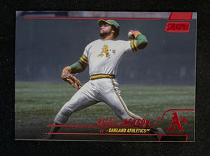 2022 Topps Stadium Club Baseball - Red Foil - Reggie Jackson - Athletics - 217