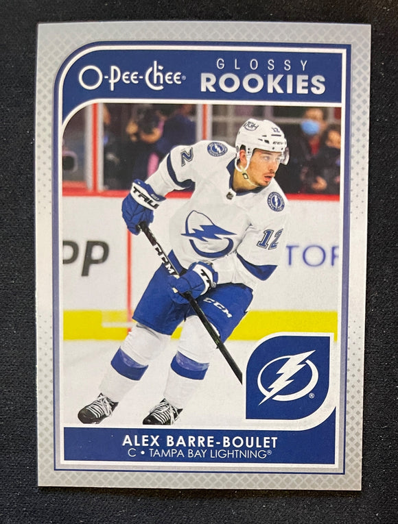 2021-22 UD Hockey Series 2 OPC Glossy Rookies Alex Barre-Boulet RC Lightning R-15