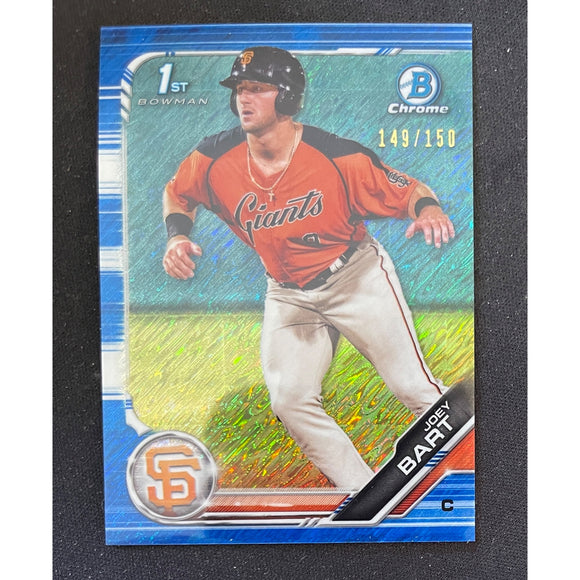 2019 Bowman Chrome 1st Blue Refractor #BCP-50 Joey Bart  149/150