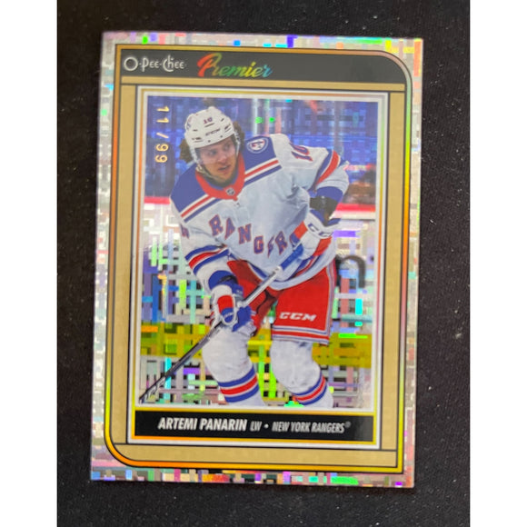 2022-23 O-Pee-Chee Premier Diamond Rainbow #/99 Artemi Panarin Rangers P-17