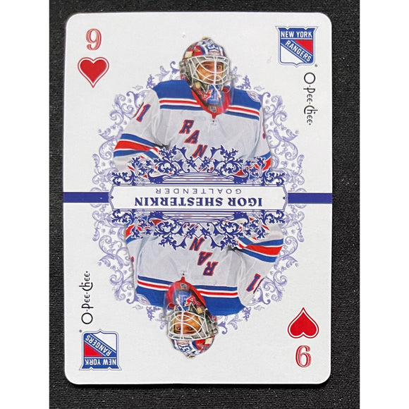 2022-23 O-Pee-Chee Hockey - Playing Card 9 of Heats - Igor Shesterkin - Rangers