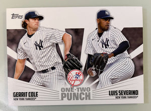 2023 Topps Series 1 One Two Punch Cole Severino Yankees 12P-8