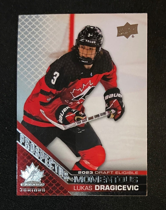 2022 Upper Deck Team Canada Juniors - Prospectus Lukas Dragicevic PM-20