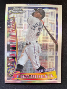 2022 Topps Chrome Baseball Youthquake Jazz Chisholm Jr. Marlins YQ-25