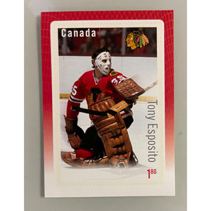 Canada Post NHL Souvenir Sheet Stamp 2015 Tony Esposito Chicago Blackhawks $1.80