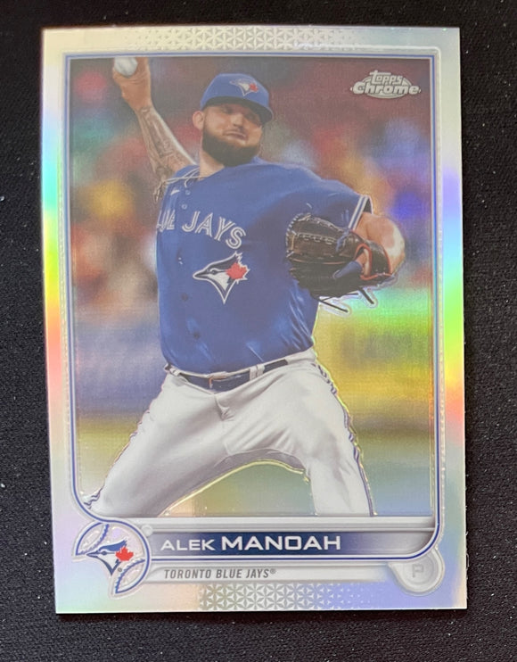 2022 Topps Chrome Baseball Refractor Alek Manoah Blue Jays 36