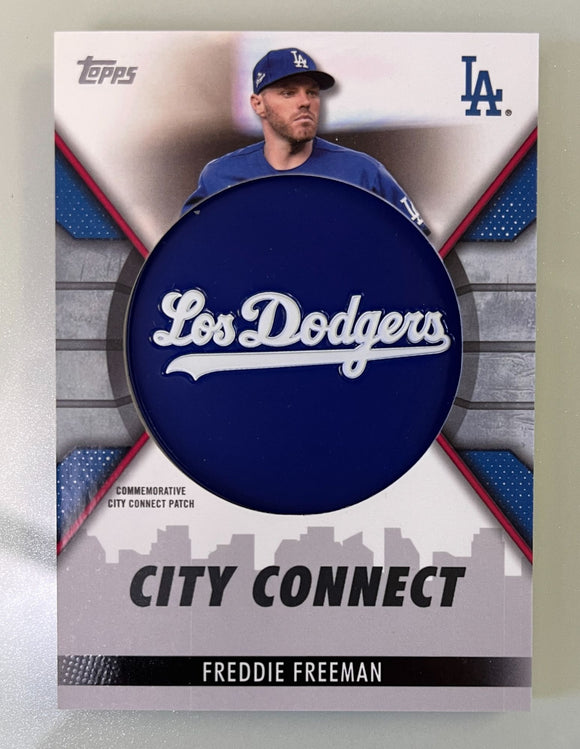 2023 Topps Series 1 City Connect Patch Card Freddie Freeman Dodgers CC-FF