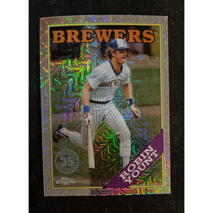 2023 Topps Baseball Silver Pack Mojo Refractor Robin Yount Brewers T88C-19